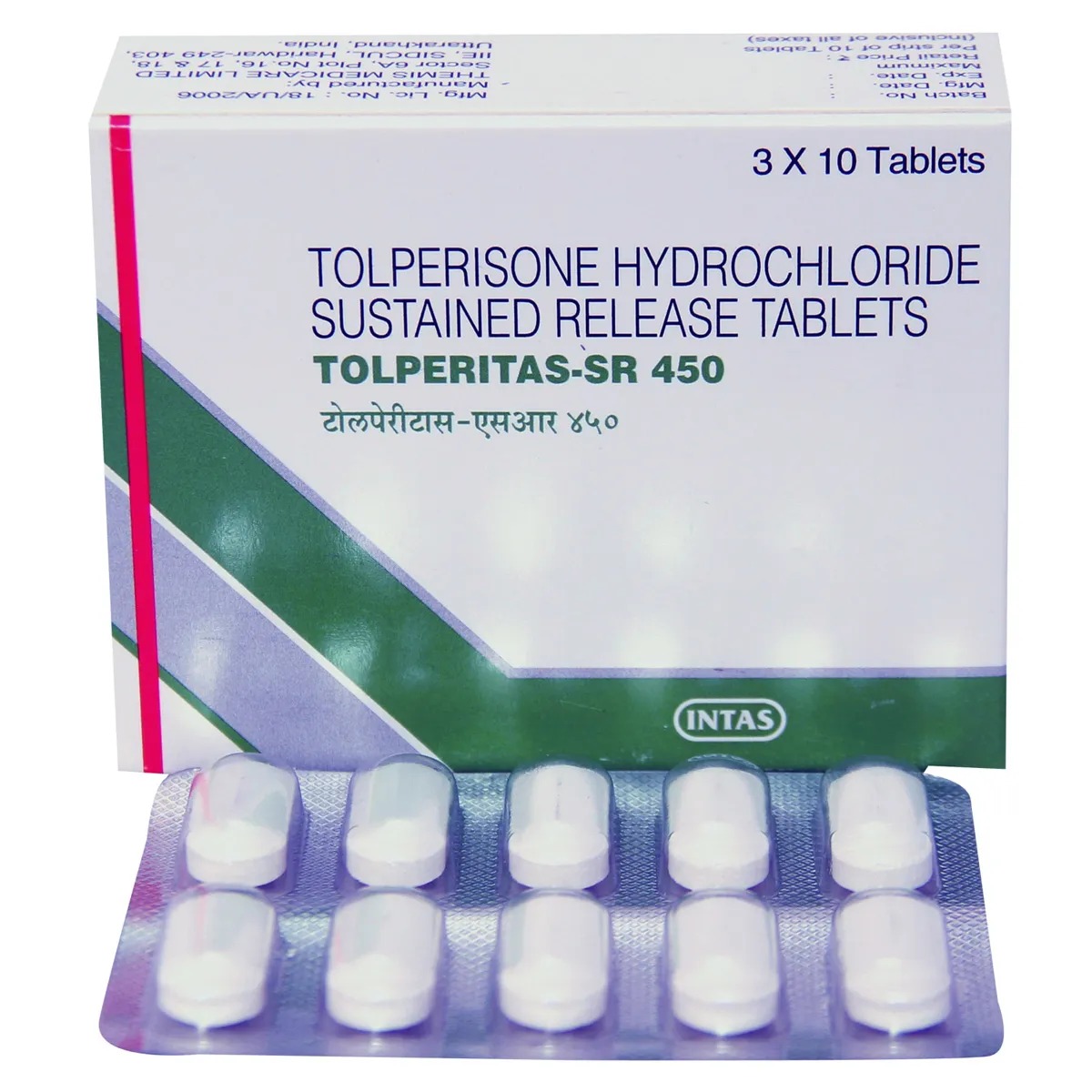 TOLPERITAS- SR 450MG TABLET