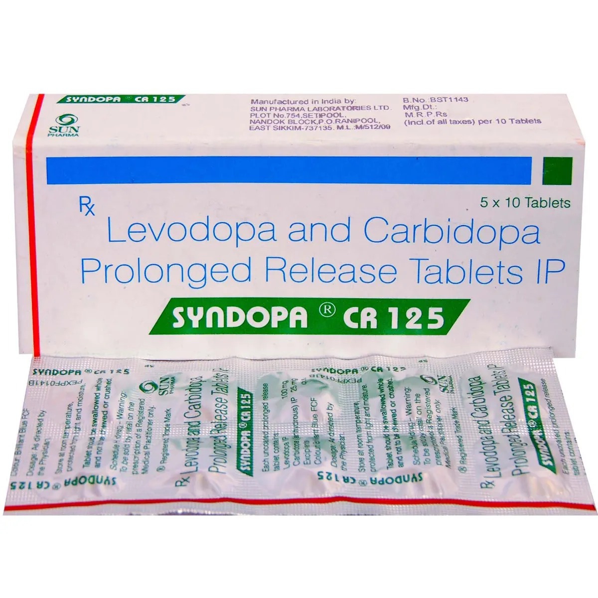 SYNDOPA CR 125MG
