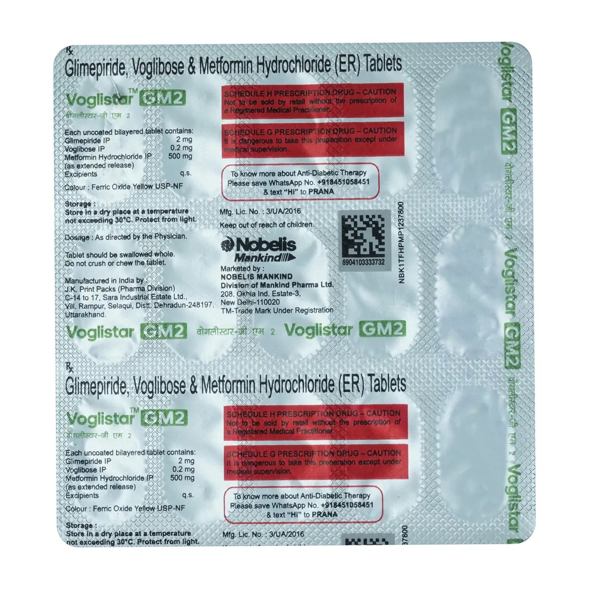 VOGLISTAR-GM2 TABLET