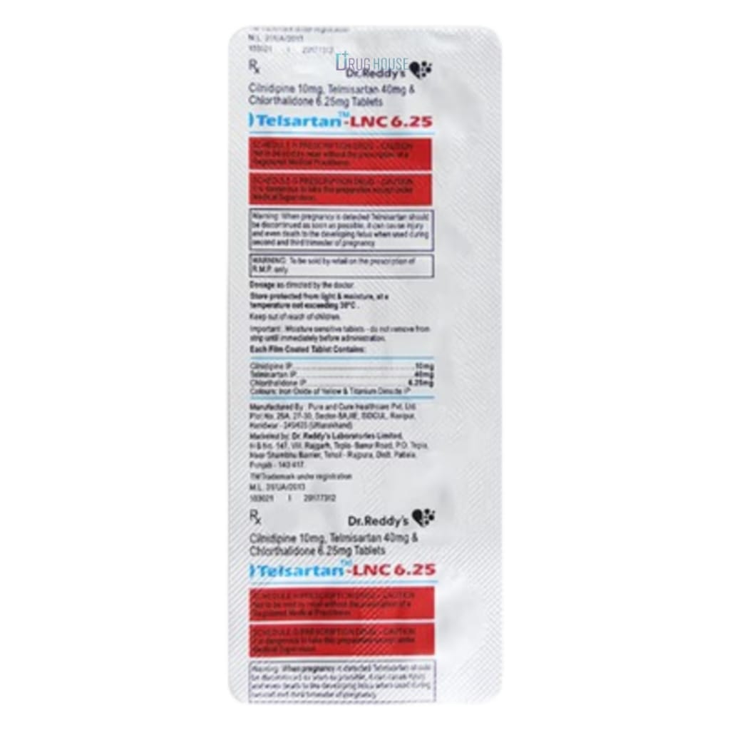 TELSARTAN LNC 6.25 TABLET
