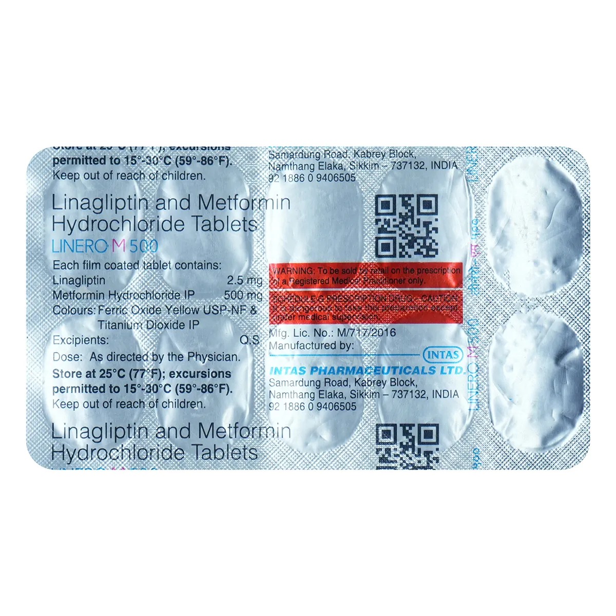 LINERO M 500MG